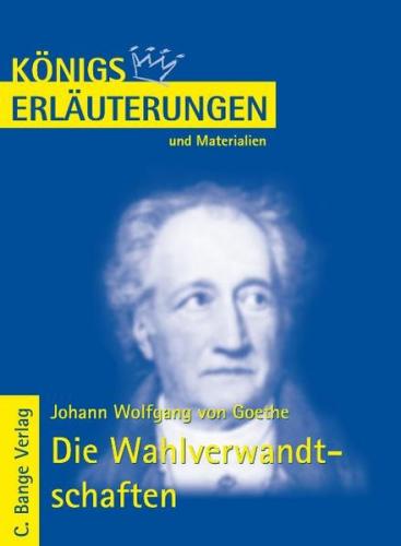 Die Wahlverwandtschaften von Goethe 