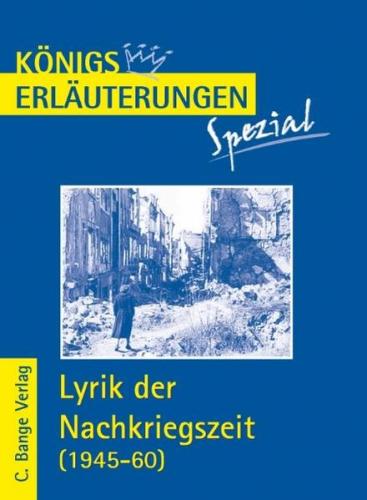Lyrik der Nachkriegszeit (1945-60). 