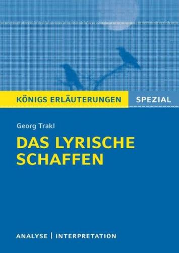 Trakl. Das lyrische Schaffen. 