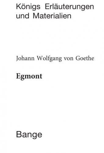 Egmont. Textanalyse und Interpretation. (Ebook - pdf) 