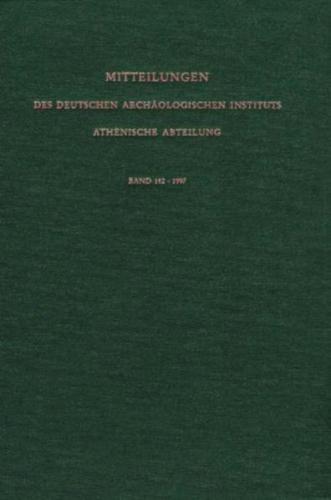 Mitteilungen des Deutschen Archäologischen Instituts. Athenische Abteilung 