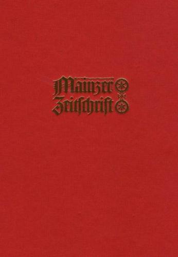 Mainzer Zeitschrift. Mittelrheinisches Jahrbuch für Archäologie, Kunst und Geschichte 