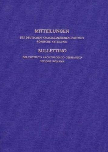 Mitteilungen des Archäologischen Instituts Römische Abteilung 