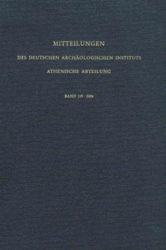 Mitteilungen des Deutschen Archäologischen Instituts, Athenische Abteilung 