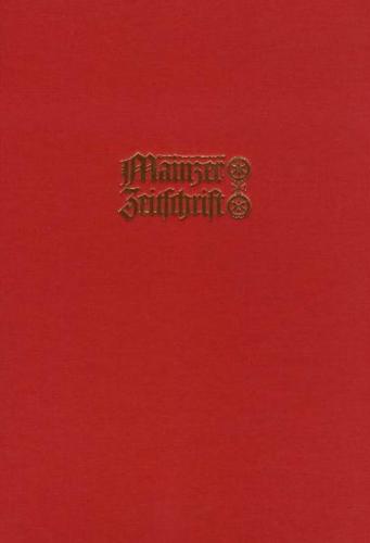 Mainzer Zeitschrift. Mittelrheinisches Jahrbuch für Archäologie, Kunst und Geschichte 
