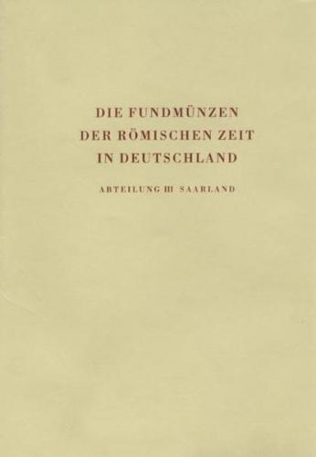 Die Fundmünzen der römischen Zeit in Deutschland 