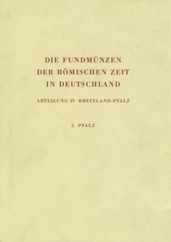 Die Fundmünzen der römischen Zeit in Deutschland 