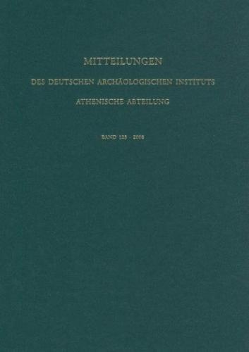 Mitteilungen des Deutschen Archäologischen Instituts, Athenische Abteilung 