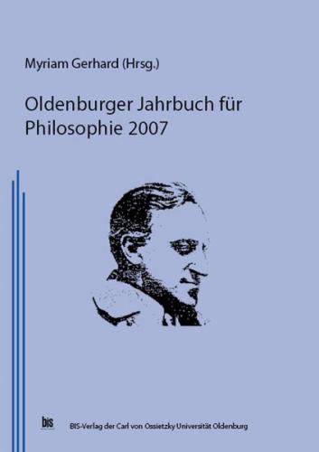 Oldenburger Jahrbuch für Philosophie 2007 