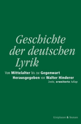 Geschichte der deutschen Lyrik 