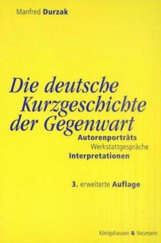 Die deutsche Kurzgeschichte der Gegenwart 