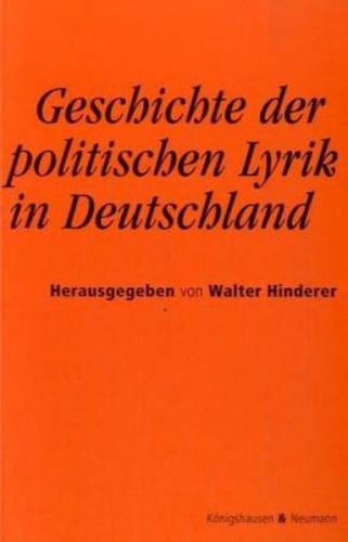 Geschichte der politischen Lyrik in Deutschland 