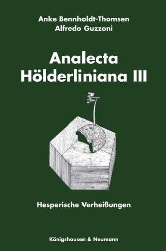 Analecta Hölderliniana III 