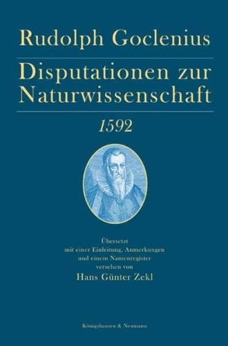 Disputationen zur Naturwissenschaft 1592 