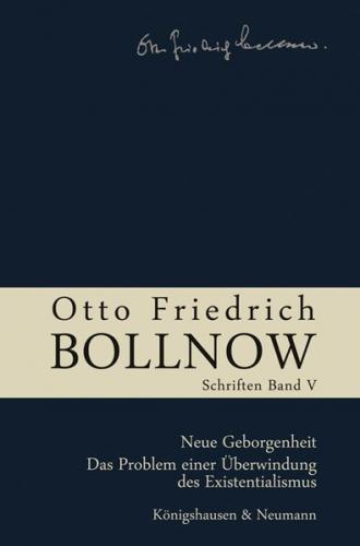 Otto Friedrich Bollnow: Schriften 