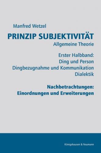 Prinzip Subjektivität 