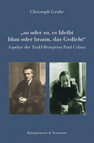 "so oder so, es bleibt blau oder braun, das Gedicht" 