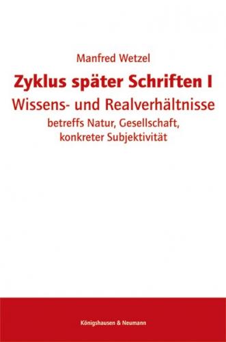 Zyklus später Schriften I 