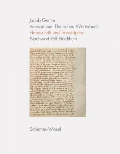 Jacob Grimm: Vorwort zum Deutschen Wörterbuch 