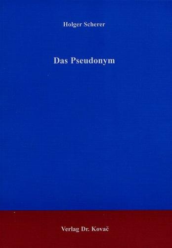Das Pseudonym 