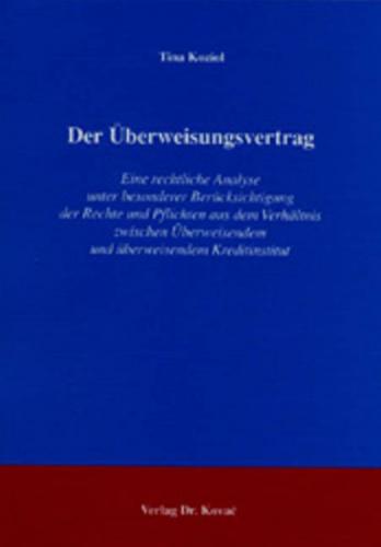 Der Überweisungsvertrag 