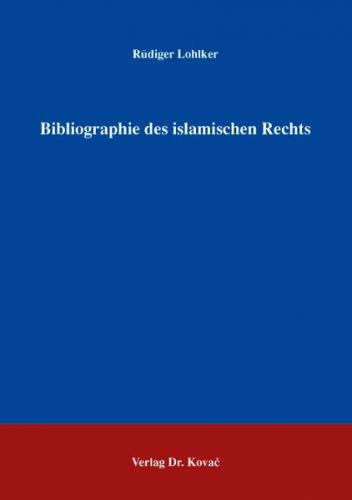 Bibliographie des islamischen Rechts 
