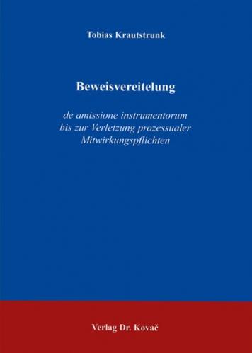 Beweisvereitelung 