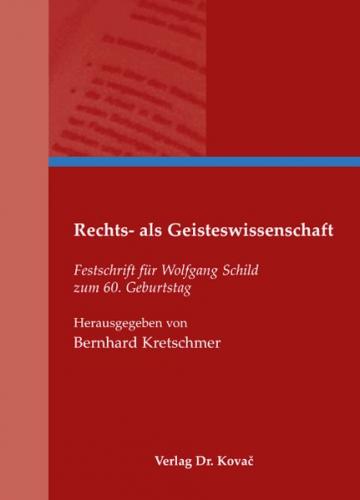 Rechts- als Geisteswissenschaft 