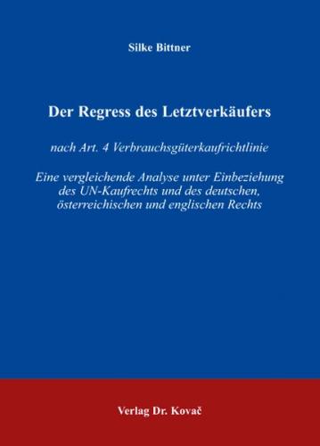 Der Regress des Letztverkäufers 