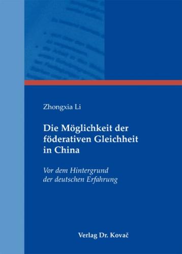 Die Möglichkeit der föderativen Gleichheit in China 