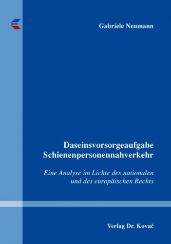 Daseinsvorsorgeaufgabe Schienenpersonennahverkehr 