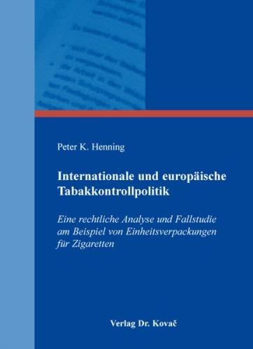 Internationale und europäische Tabakkontrollpolitik 
