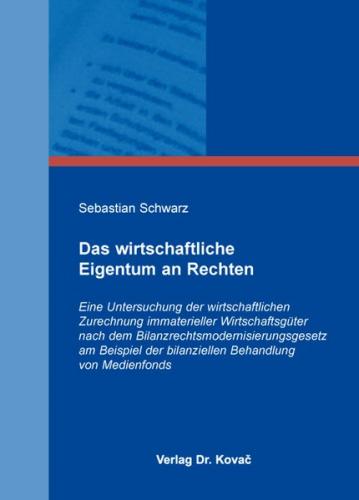 Das wirtschaftliche Eigentum an Rechten 