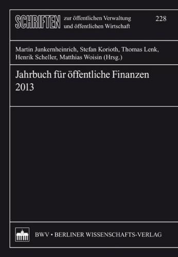 Jahrbuch für öffentliche Finanzen (2013) 