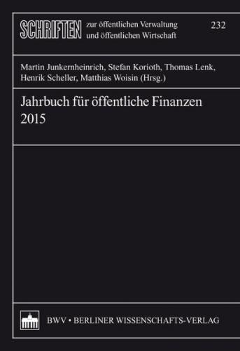 Jahrbuch für öffentliche Finanzen (2015) 