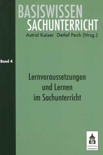 Lernvoraussetzungen und Lernen im Sachunterricht 