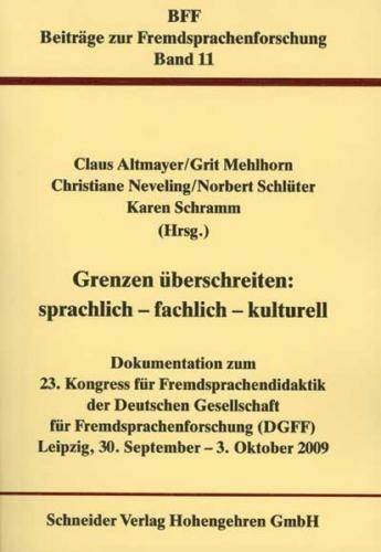 Grenzen überschreiten: sprachlich - fachlich - kulturell 
