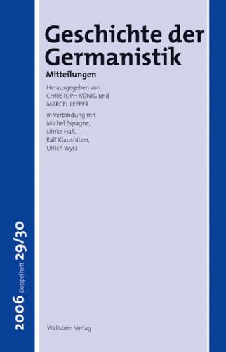 Geschichte der Germanistik 
