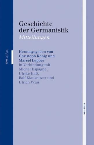 Geschichte der Germanistik 