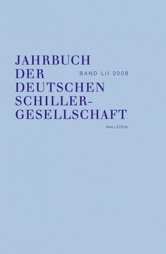 Jahrbuch der Deutschen Schillergesellschaft 