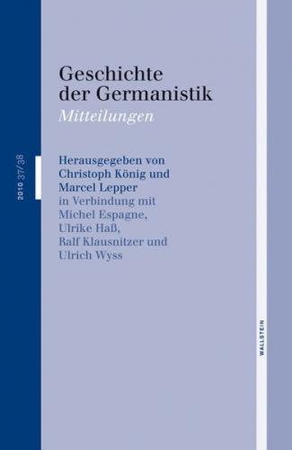 Geschichte der Germanistik 