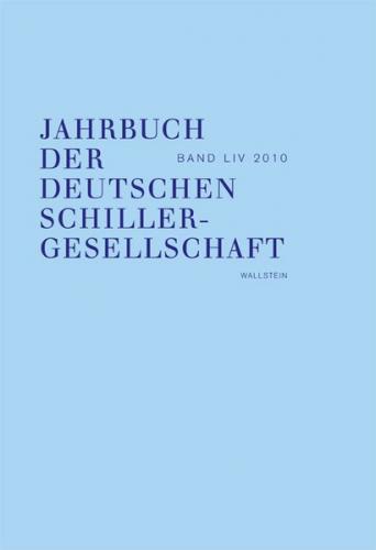 Jahrbuch der Deutschen Schillergesellschaft 