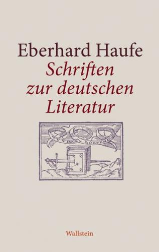 Schriften zur deutschen Literatur 