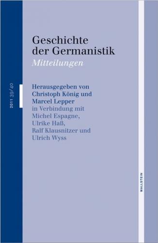 Geschichte der Germanistik 