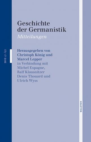 Geschichte der Germanistik 