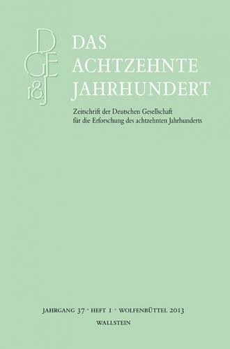 Das achtzehnte Jahrhundert 37/1 