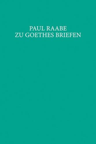 Zu Goethes Briefen 