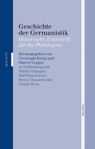 Geschichte der Germanistik 