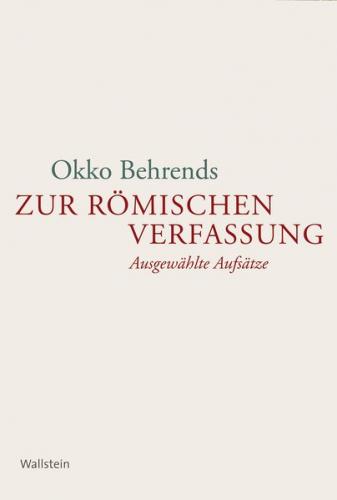 Zur römischen Verfassung 
