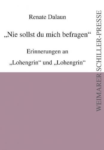 "Nie sollst du mich befragen" 